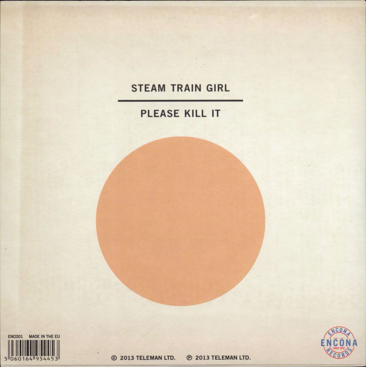Teleman Steam Train Girl - Clear Vinyl UK 7" vinyl single (7 inch record / 45) 5060164954453