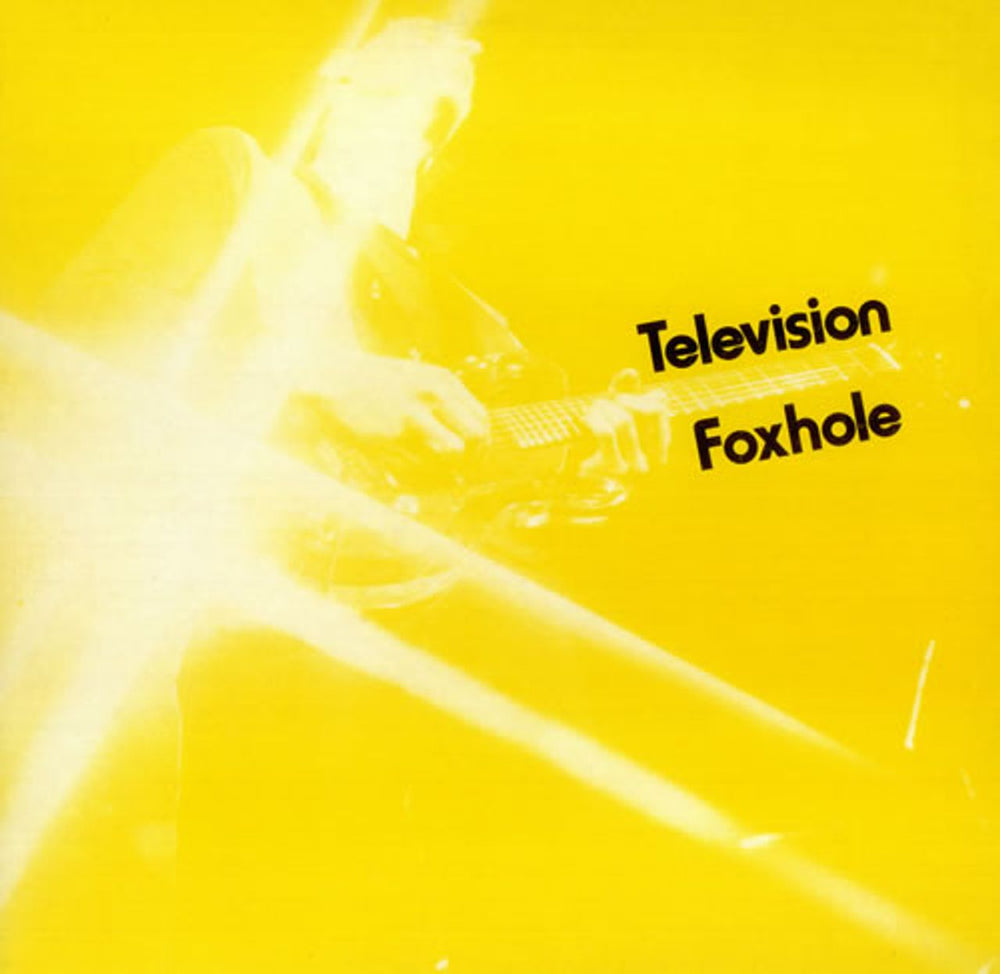 Television Foxhole - Red Vinyl + Yellow Sleeve UK 12" vinyl single (12 inch record / Maxi-single) K12287