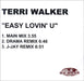 Terri Walker Easy Lovin' U UK Promo CD-R acetate CD-R ACETATE