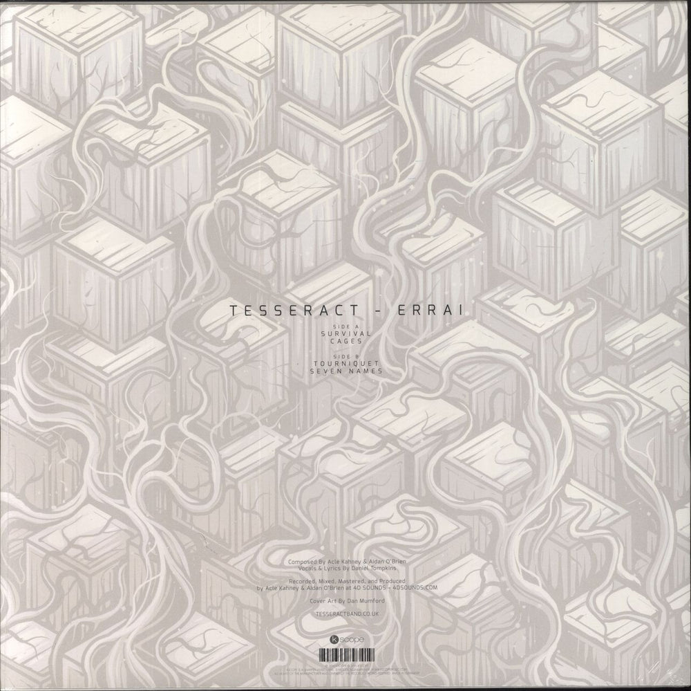 TesseracT Errai - Clear Vinyl UK vinyl LP album (LP record)