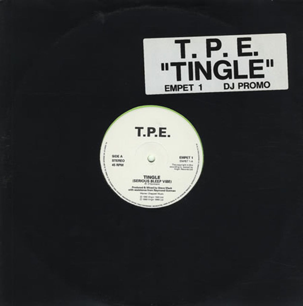 That Petrol Emotion Tingle - Green Vinyl UK Promo 12" vinyl single (12 inch record / Maxi-single) EMPET1