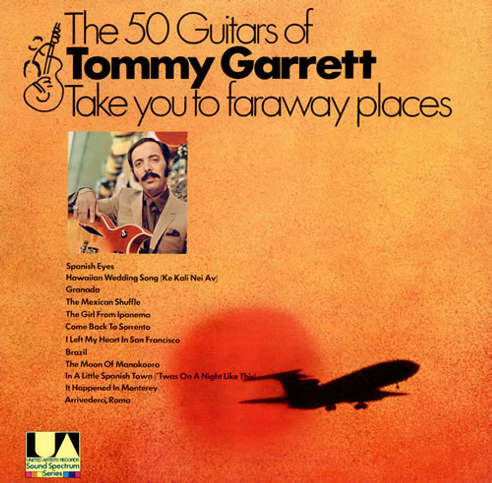 The 50 Guitars Of Tommy Garrett Take You To Far Away Places UK vinyl LP album (LP record) SAM501