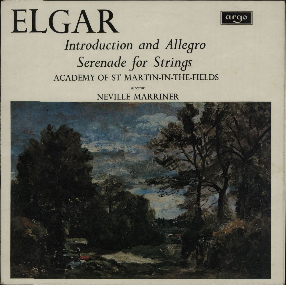 The Academy Of St. Martin-In-The-Fields Elgar: Introduction And Allegro / Serenade For Strings UK vinyl LP album (LP record) ZRG573