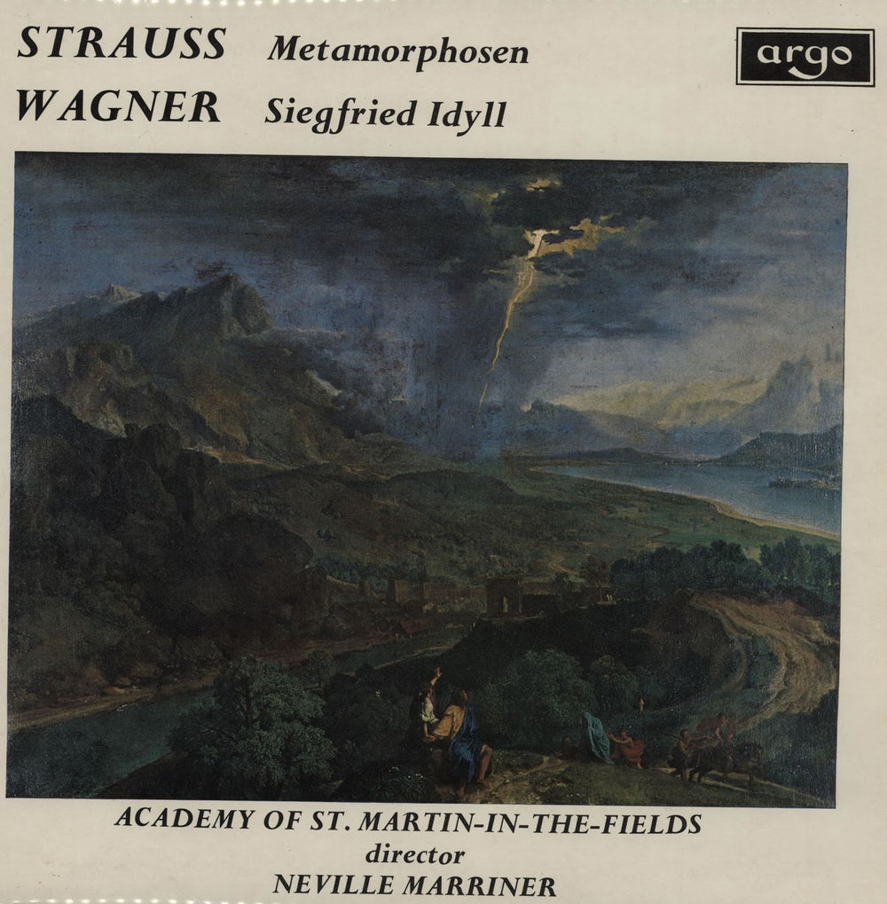 The Academy Of St. Martin-In-The-Fields Strauss: Metamorphosen/ Wagner: Siegfried Idyll UK vinyl LP album (LP record) ZRG604