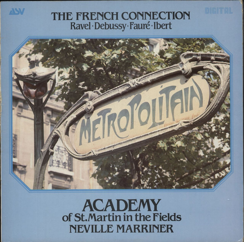 The Academy Of St. Martin-In-The-Fields The French Connection UK vinyl LP album (LP record) DCA517