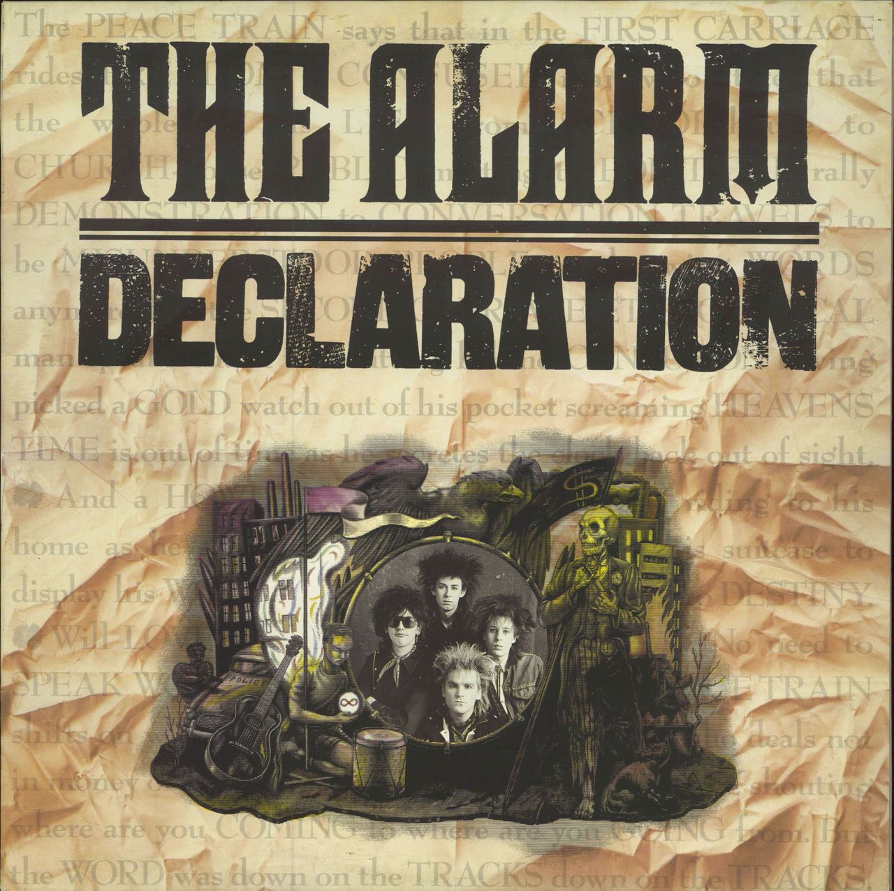 The Alarm Declaration - Demo Stamped UK vinyl LP album (LP record) IRSA7044