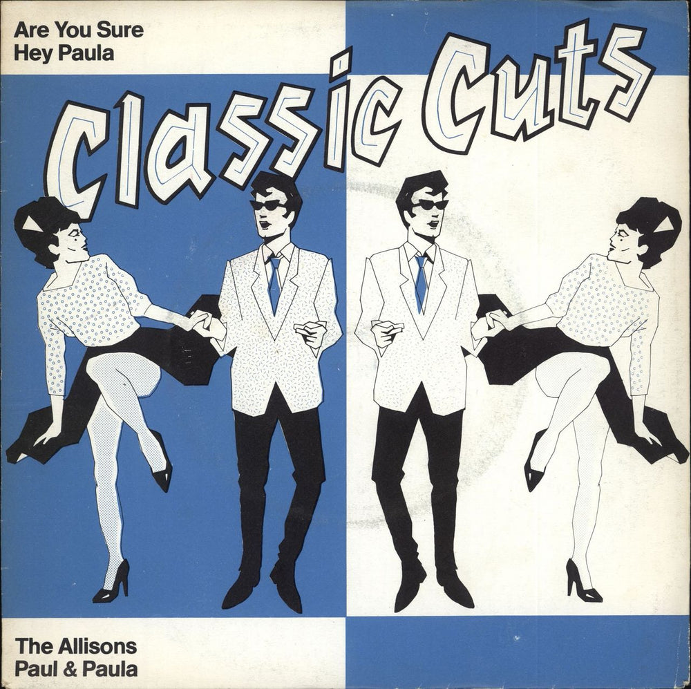 The Allisons Are You Sure / Hey Paula + Sleeve UK Promo 7" vinyl single (7 inch record / 45) CUT101