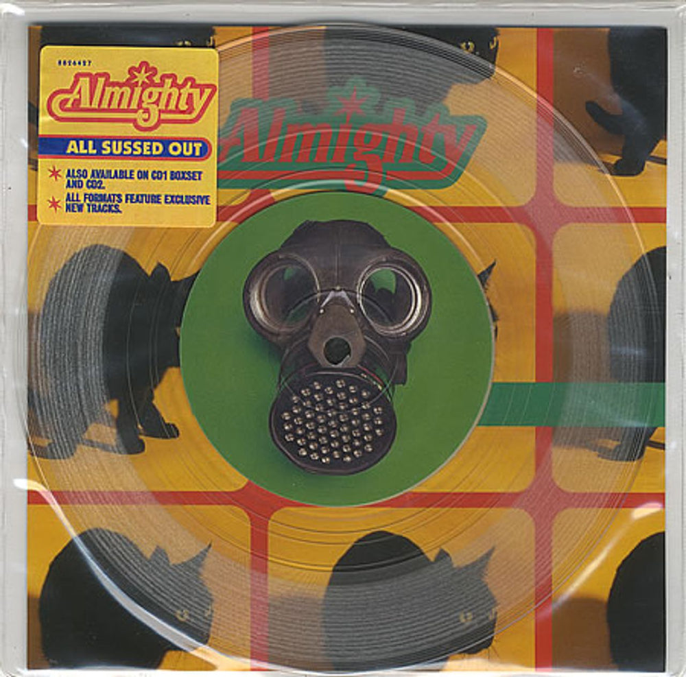 The Almighty All Sussed Out - Clear Vinyl UK 7" vinyl single (7 inch record / 45) CHS5030