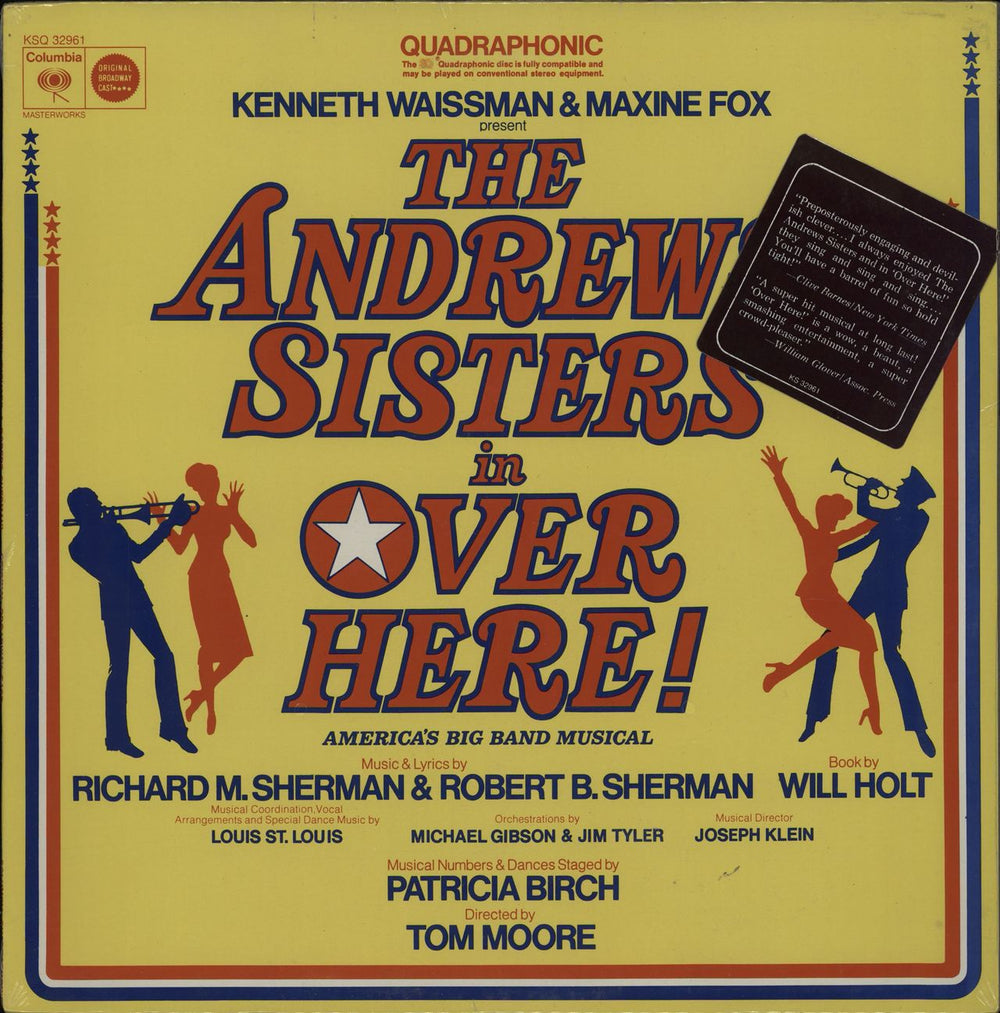 The Andrews Sisters Over Here! US vinyl LP album (LP record) KSQ32961