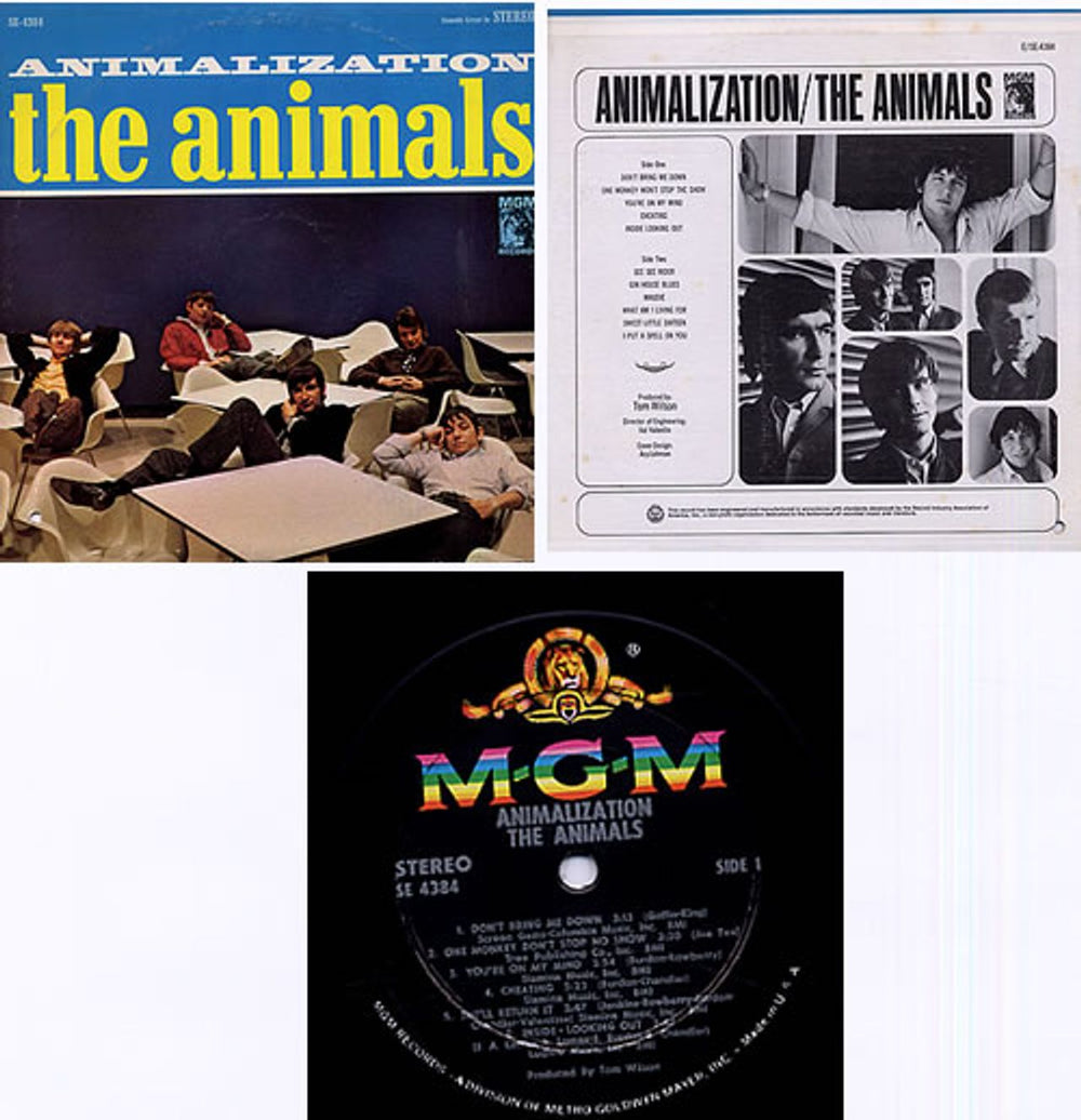 The Animals Animalization - Stereo - Black Label US vinyl LP album (LP record) SE-4384