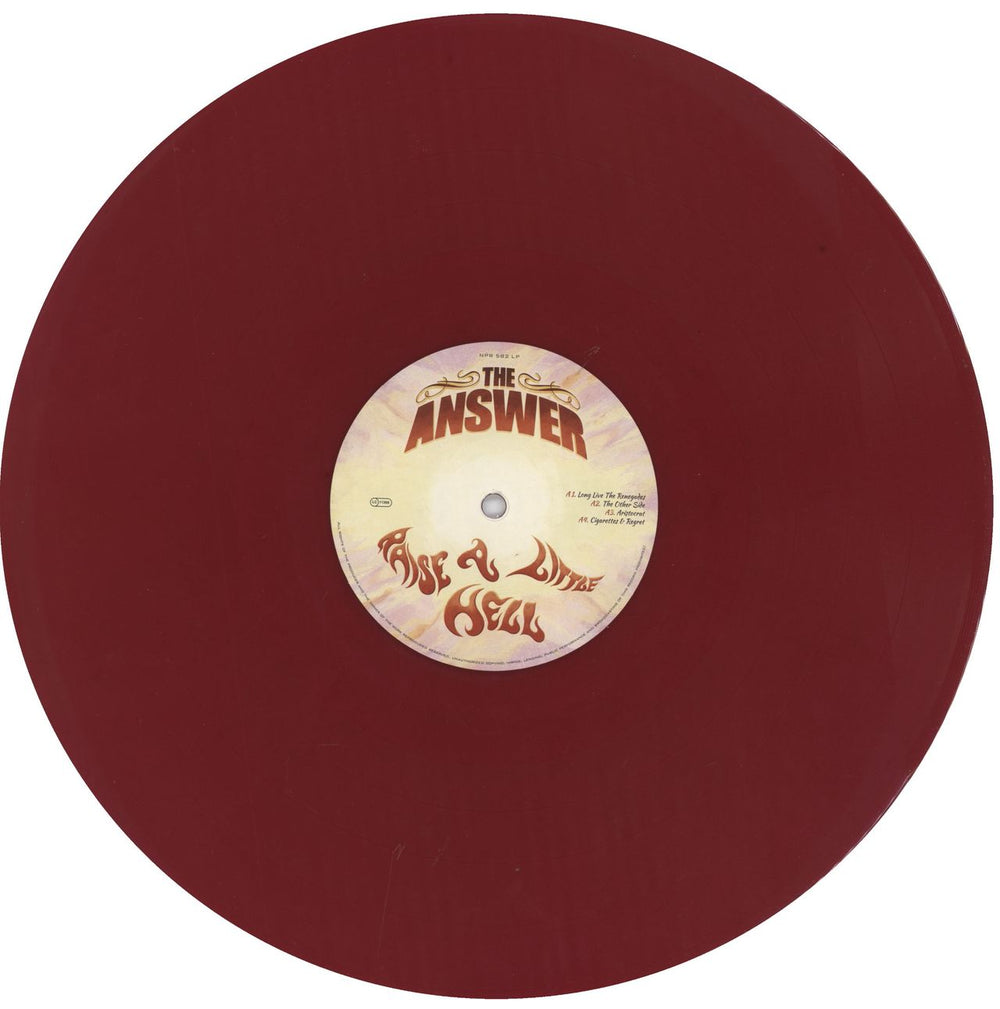 The Answer Raise A Little Hell - Open Shrink - Purple Austrian 2-LP vinyl record set (Double LP Album) TQ92LRA804999