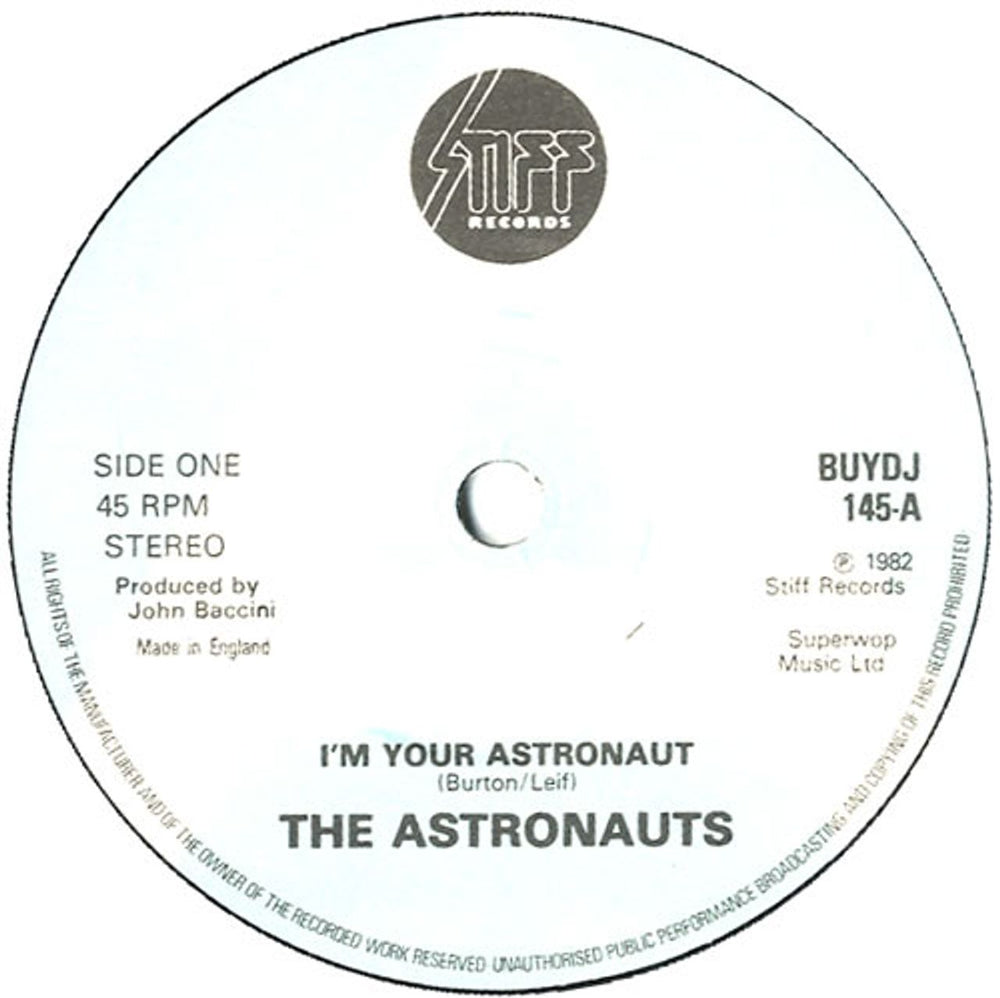 The Astronauts (Pop) I'm Your Astronaut UK Promo 7" vinyl single (7 inch record / 45) V4J07IM586672