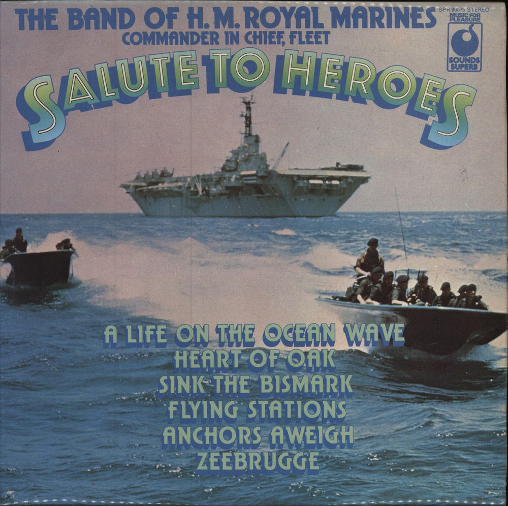 The Band Of H.M. Royal Marines Salute To Heroes UK vinyl LP album (LP record) SPR90075