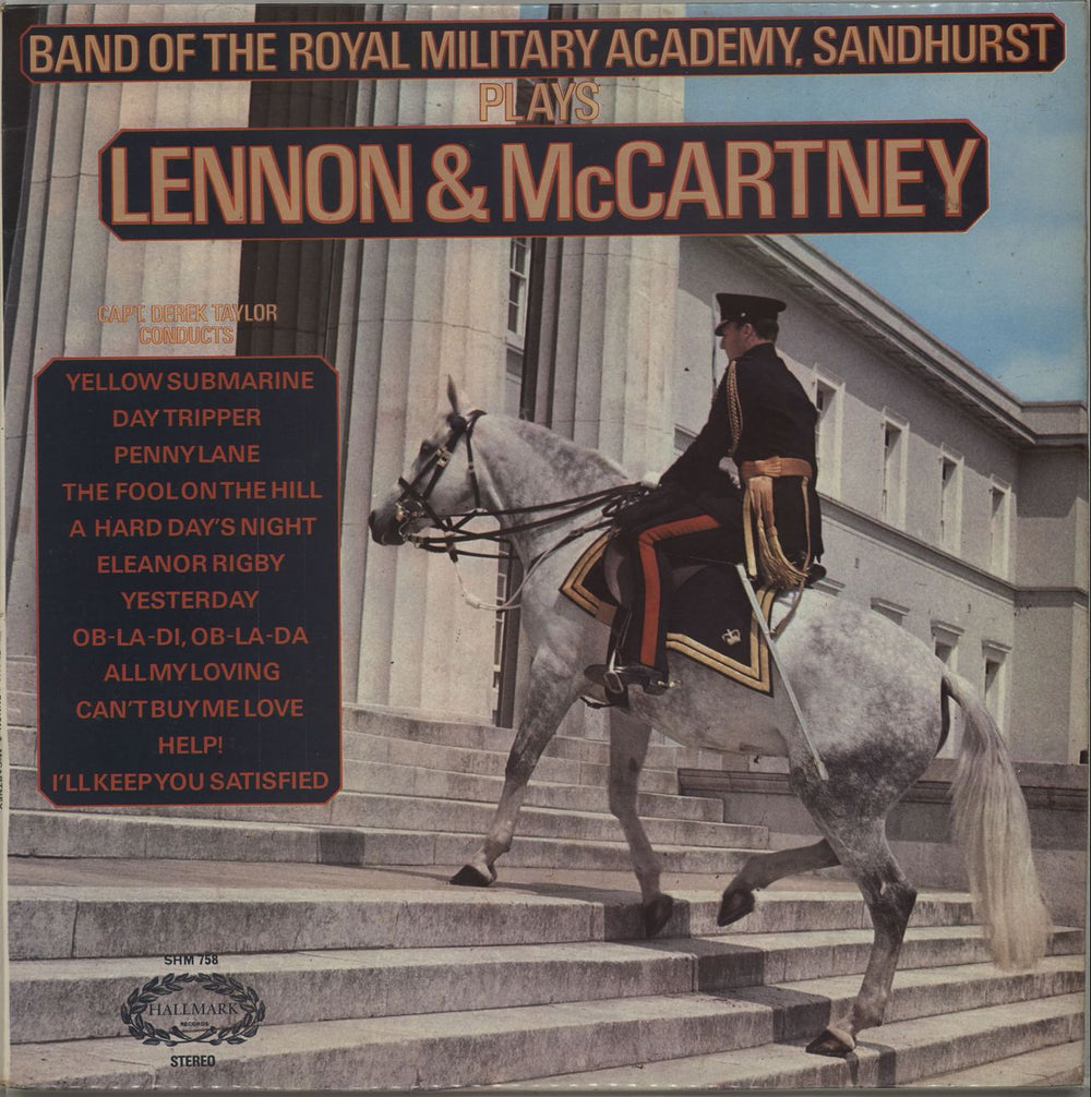 The Band Of The Royal Military Academy, Sandhurst Plays Lennon & McCartney UK vinyl LP album (LP record) SHM758