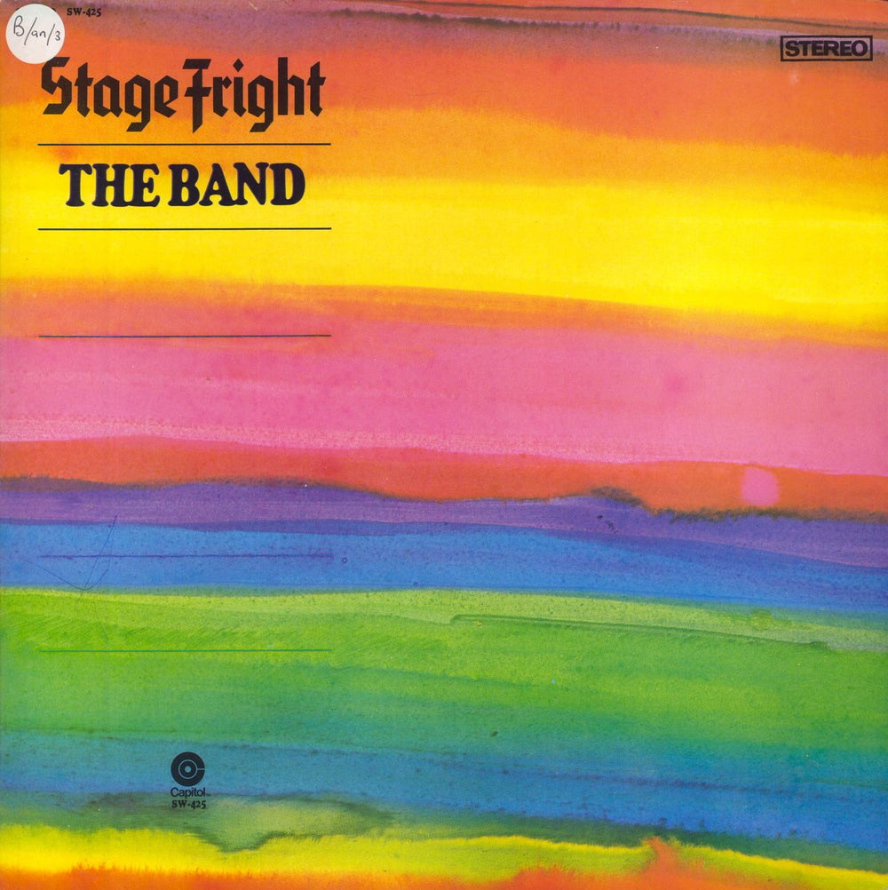 The Band Stage Fright Australian vinyl LP album (LP record) SW425