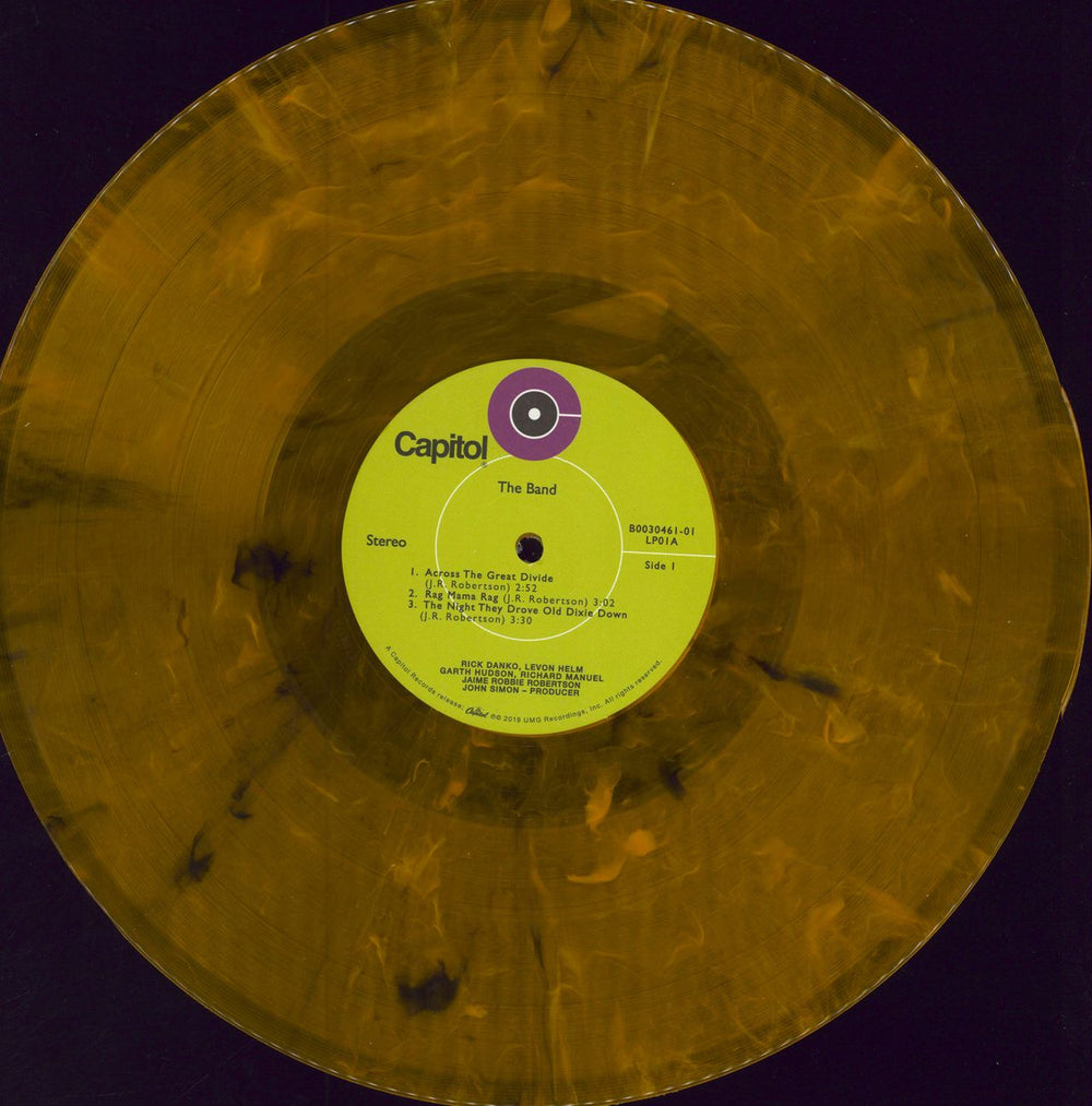 The Band The Band - 50th Anniversary - Pine Brown Swirl Vinyl - Shrink US 2-LP vinyl record set (Double LP Album) T-B2LTH779662