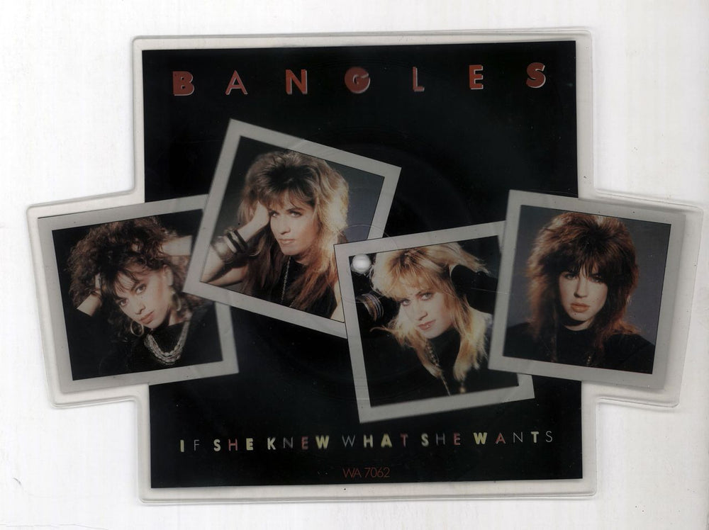 The Bangles If She Knew What She Wants UK shaped picture disc (picture disc vinyl record) WA7062