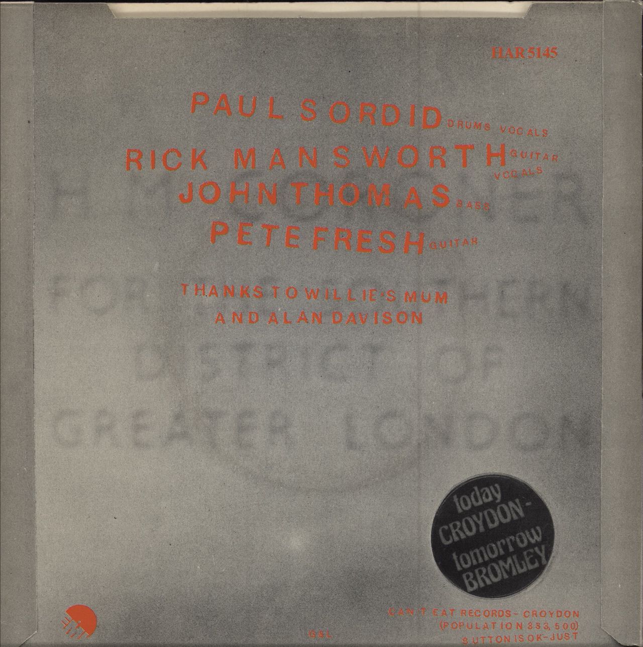 The Banned Little Girl + P/s UK Promo 7" vinyl single (7 inch record / 45)