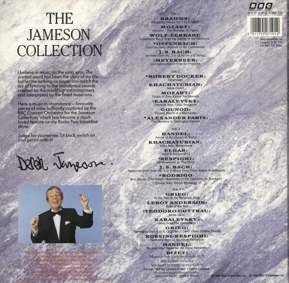 The BBC Concert Orchestra The Jameson Collection UK 2-LP vinyl record set (Double LP Album) 5011755071912