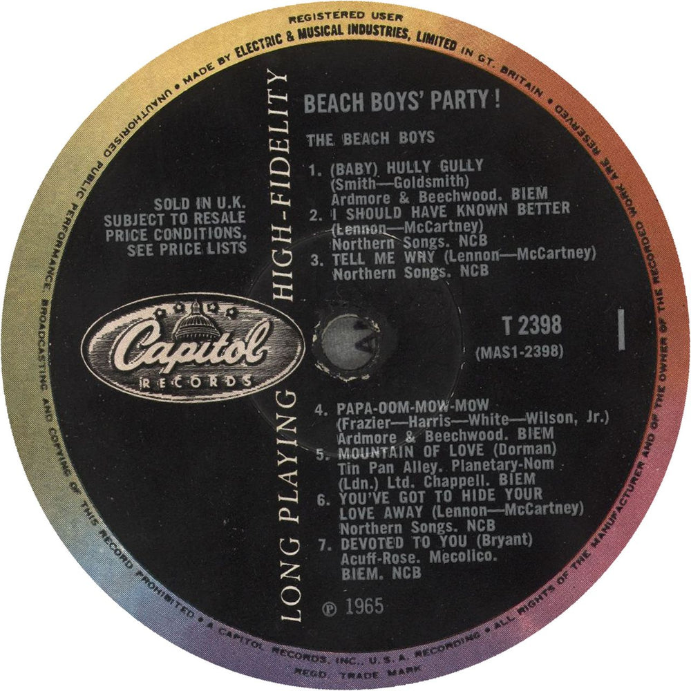 The Beach Boys Beach Boys' Party! - 1st UK Vinyl LP — RareVinyl.com