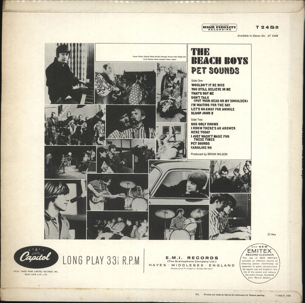 The Beach Boys Pet Sounds - 1st UK vinyl LP album (LP record)