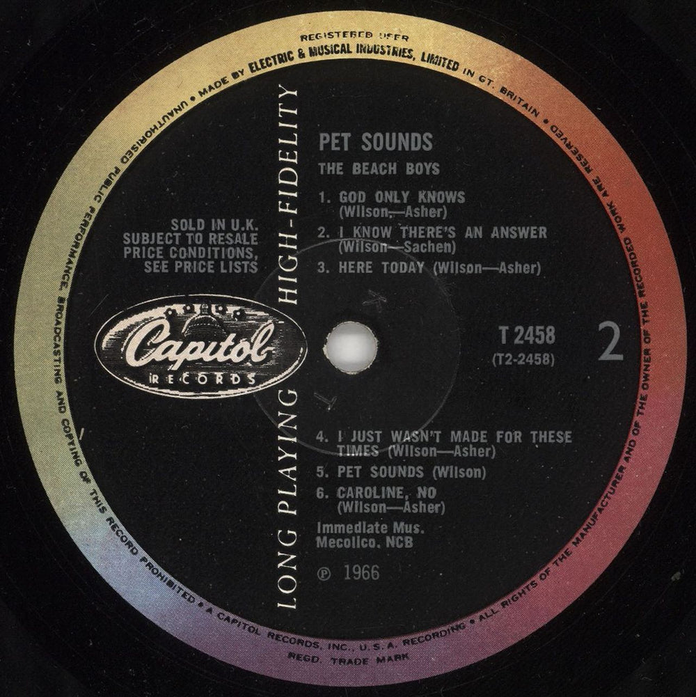The Beach Boys Pet Sounds - 1st UK vinyl LP album (LP record)