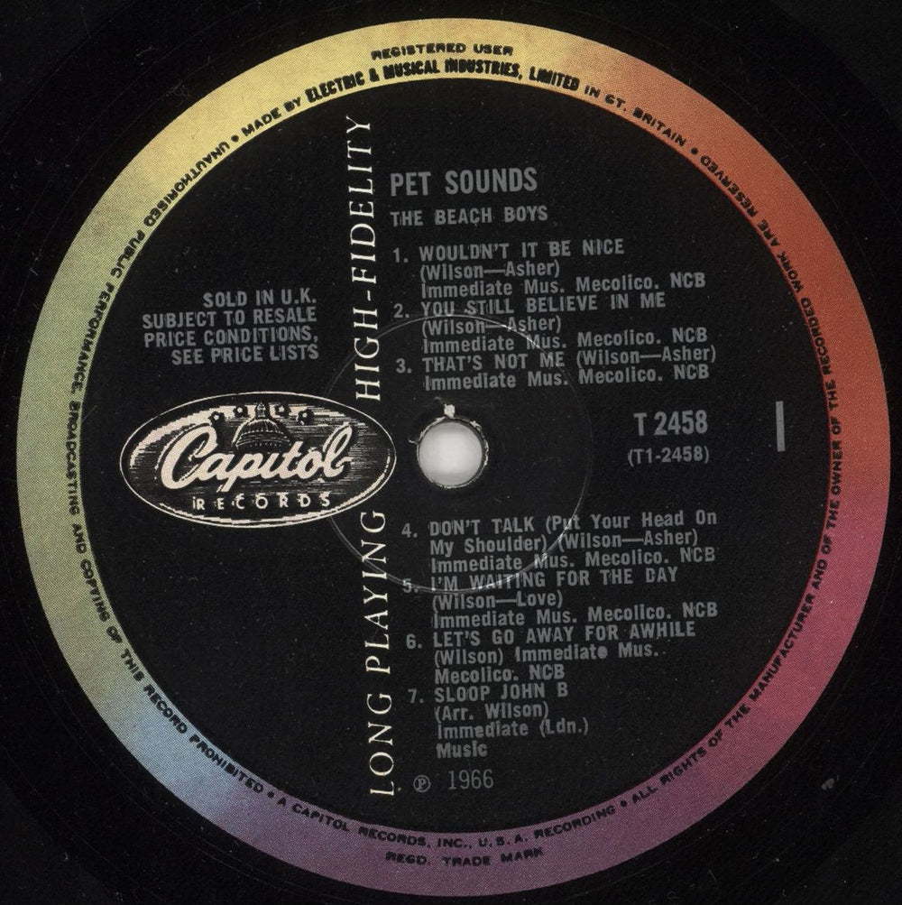 The Beach Boys Pet Sounds - 1st UK vinyl LP album (LP record) BBOLPPE580837