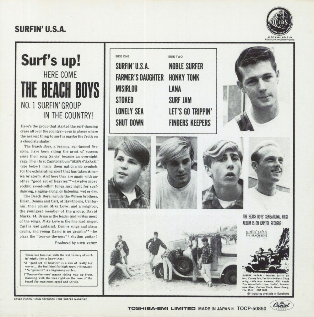 The Beach Boys Surfin Usa Japanese Cd Album — 3779