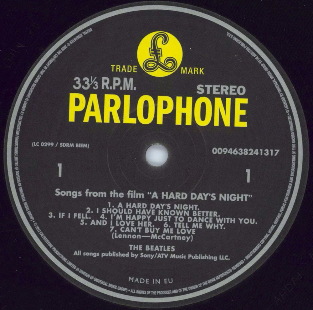 The Beatles A Hard Day's Night - 180gm Vinyl - EX UK vinyl LP album (LP record) BTLLPAH775420