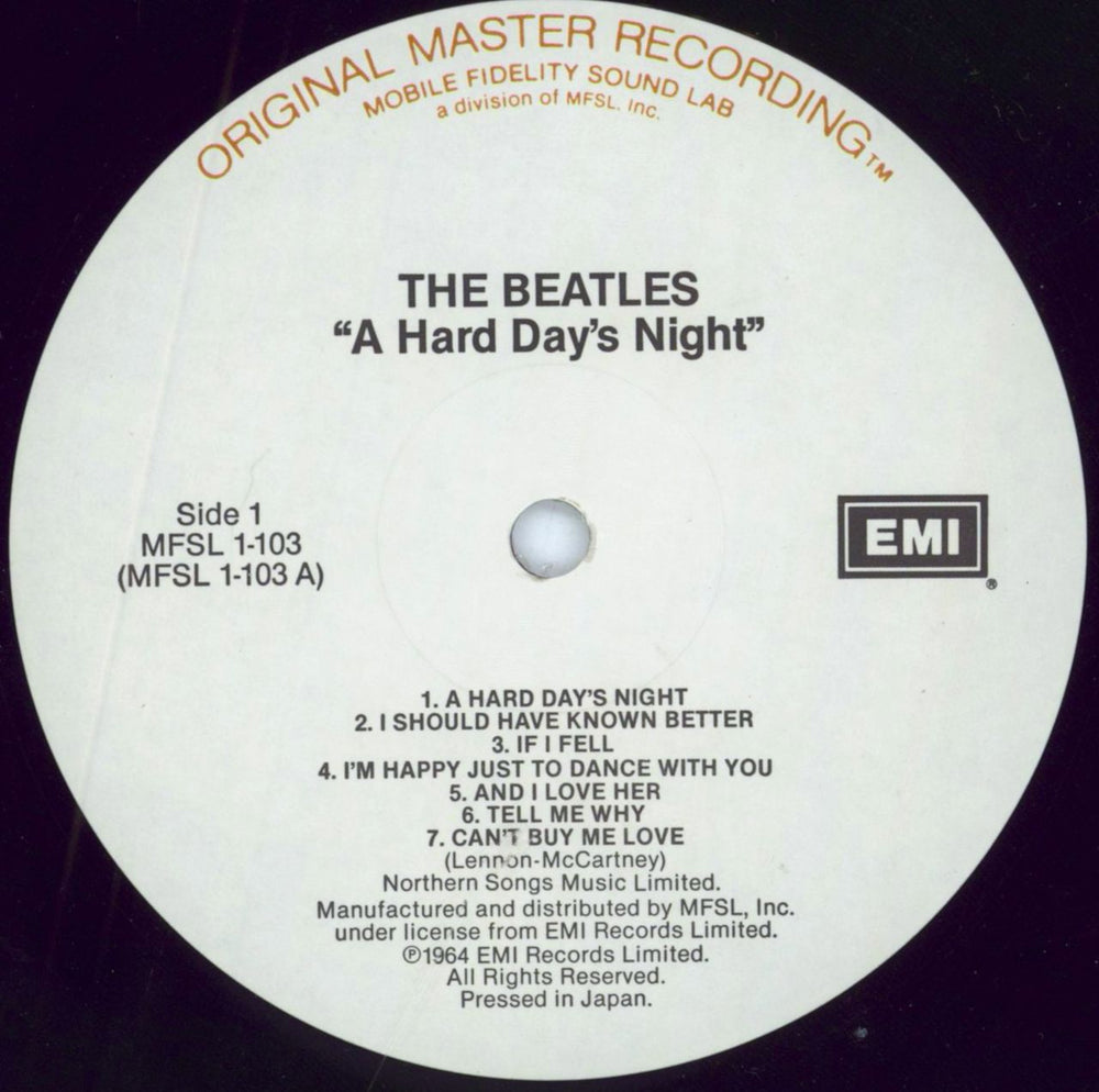 The Beatles A Hard Day's Night US vinyl LP album (LP record) BTLLPAH221544