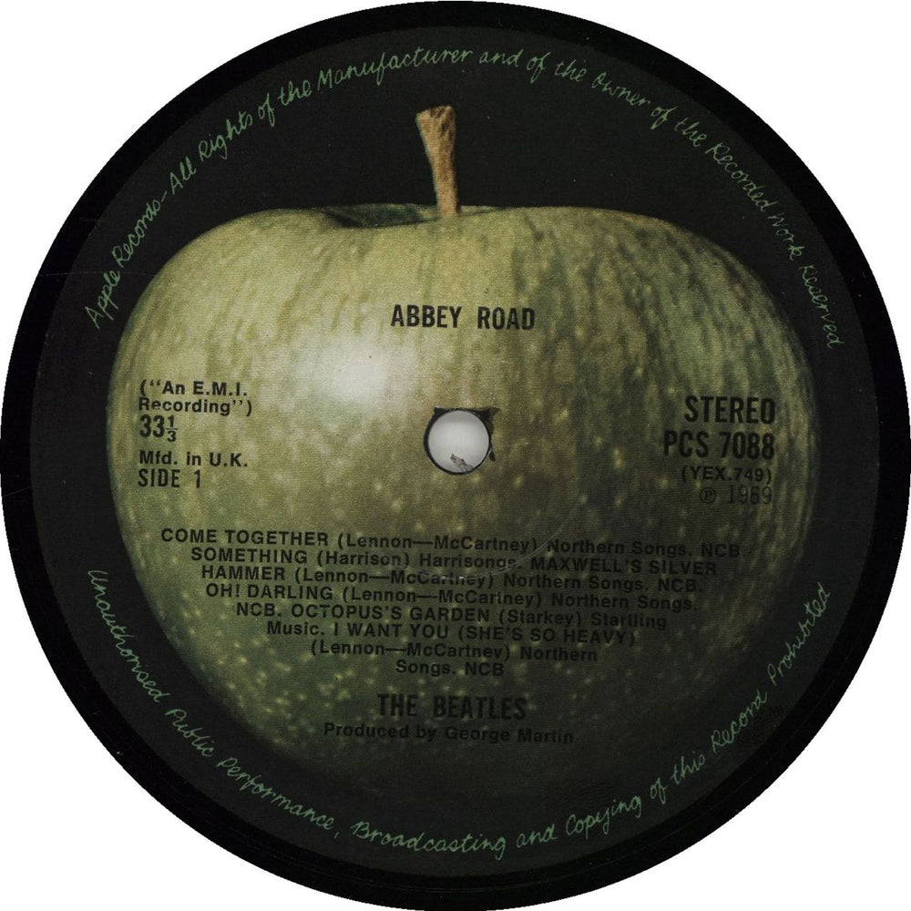 The Beatles Abbey Road - 1st - M/A - EX UK vinyl LP album (LP record)