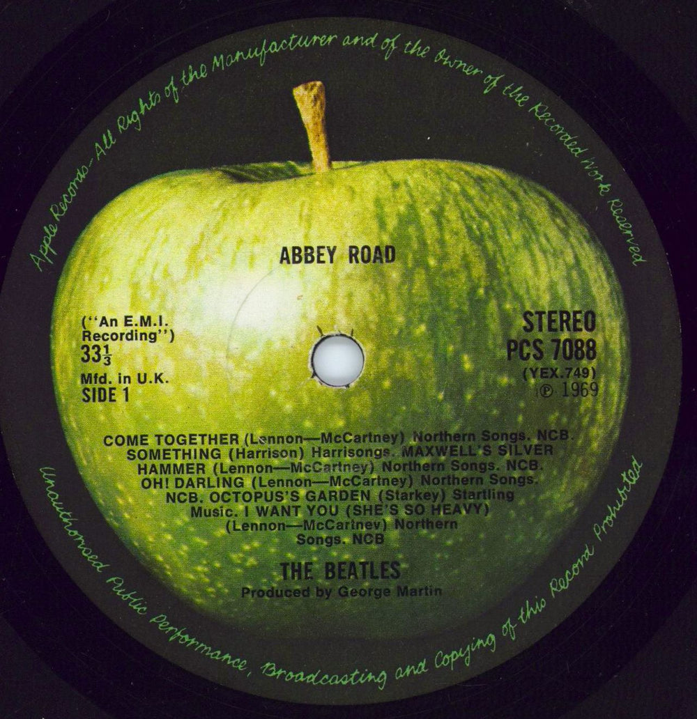 The Beatles Abbey Road - 1st - M/A - VG UK vinyl LP album (LP record) BTLLPAB770819