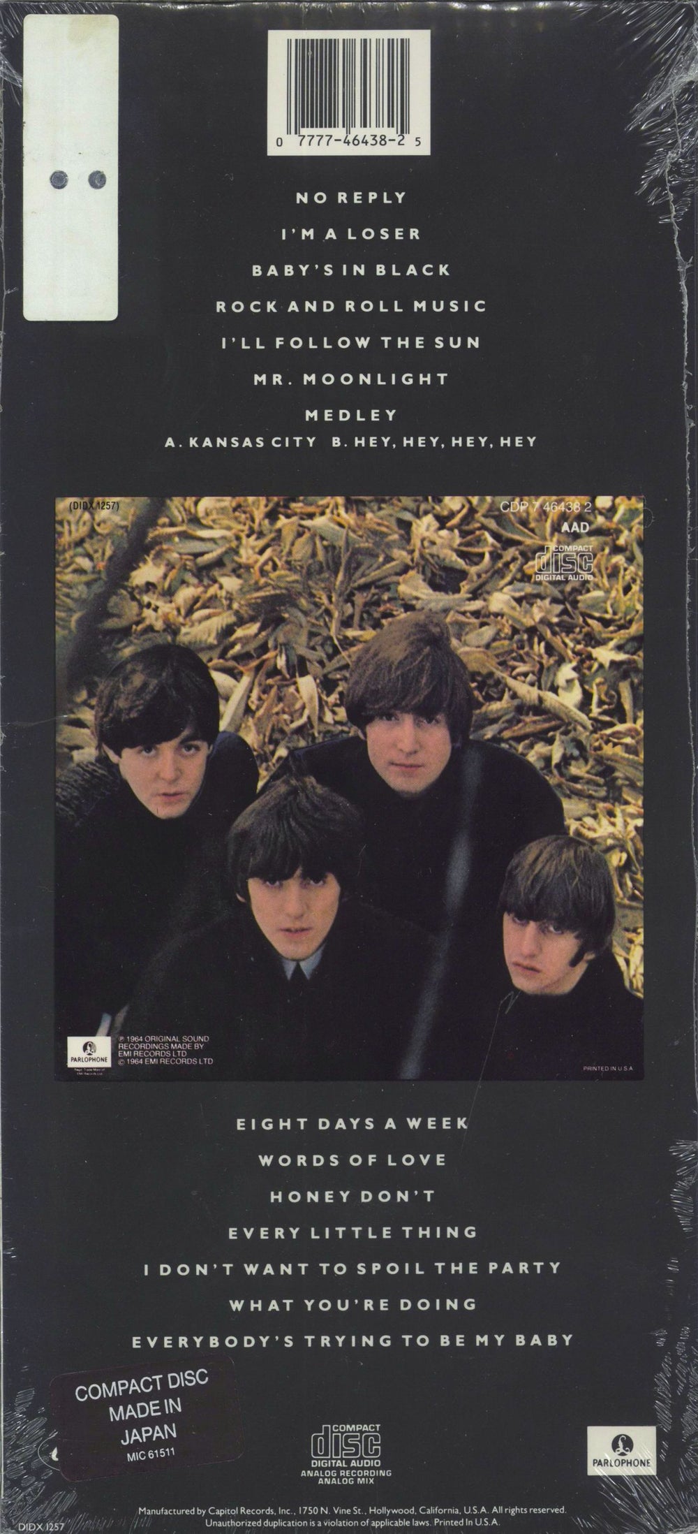 The Beatles Beatles For Sale - Longbox/Sealed US CD album (CDLP) 077774643825