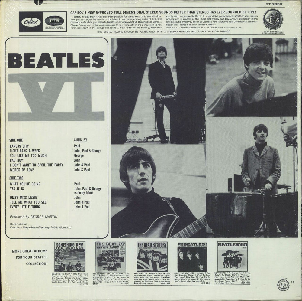 The Beatles Beatles VI - Peach - RIAA Seal US Vinyl LP — RareVinyl.com