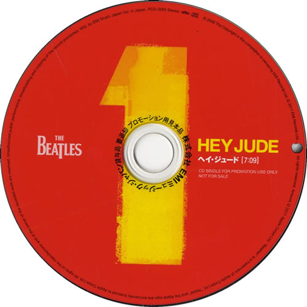 The Beatles Hey Jude Japanese Promo CD single (CD5 / 5") BTLC5HE552493