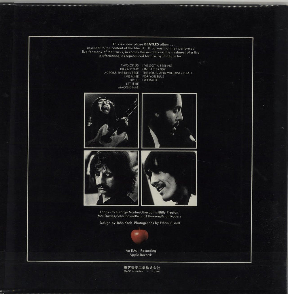The Beatles Let It Be - Red Vinyl - Two Obi's Japanese vinyl LP album (LP record)