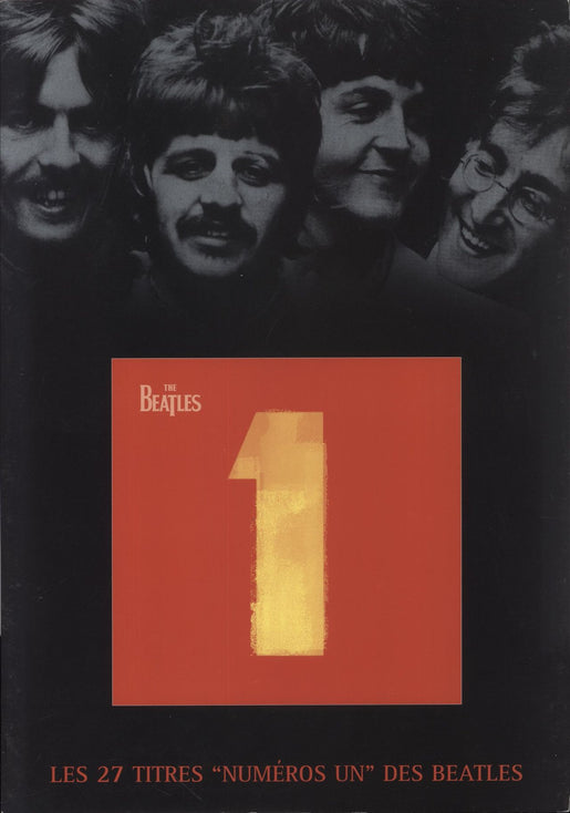 The Beatles Numeros Un French Promo handbill PRESENTER