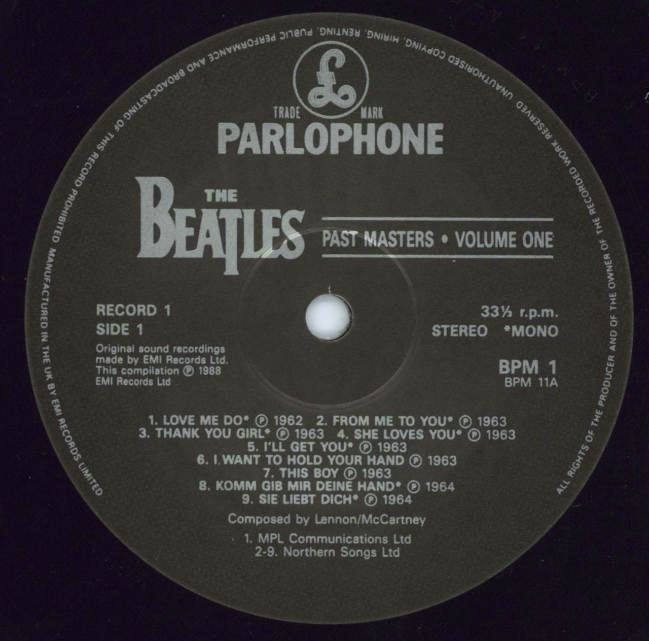 The Past Masters - Volumes & Two UK 2-LP vinyl set — RareVinyl.com