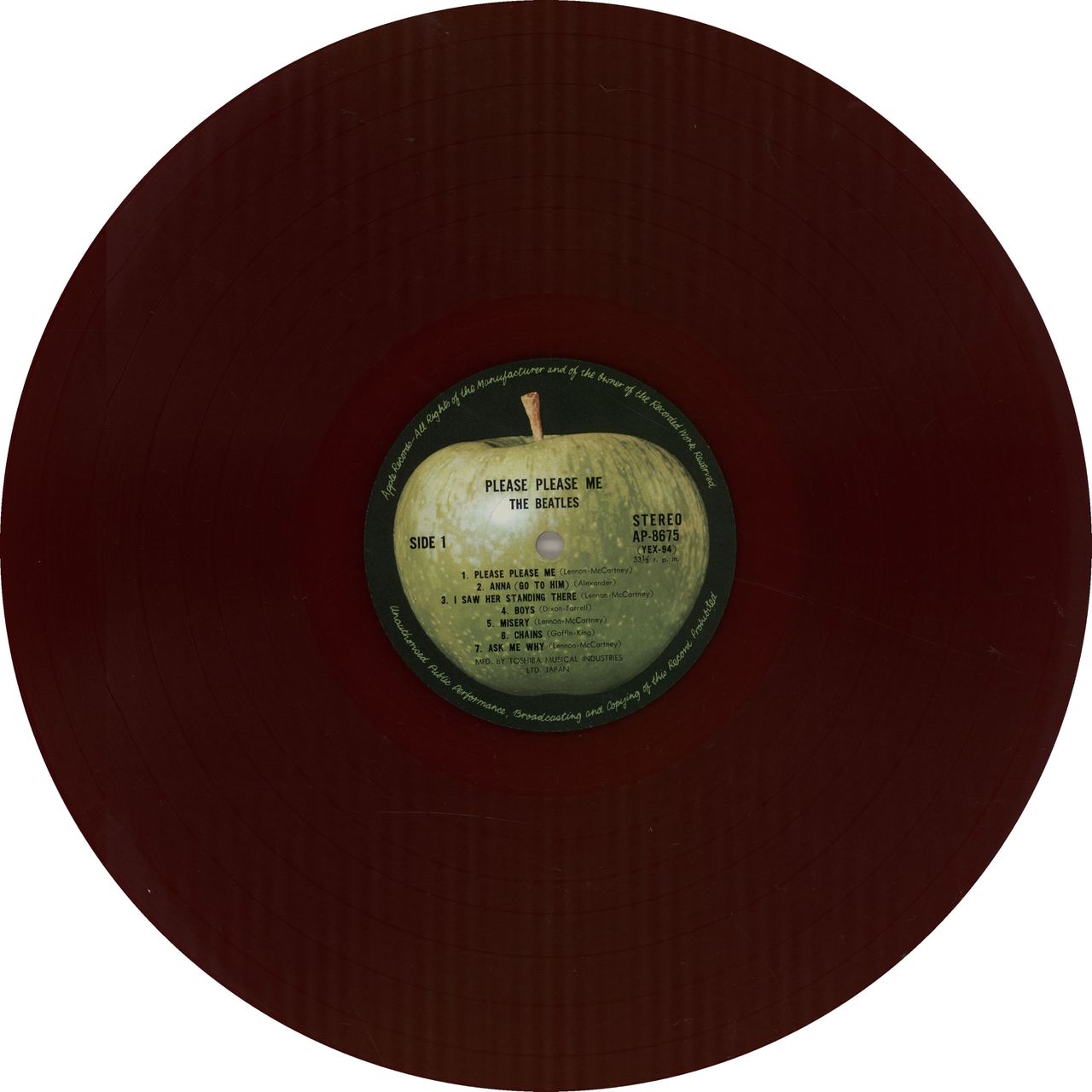 The Beatles Please Please Me - 1st - Red Vinyl + Red Obi Japanese Viny —  RareVinyl.com