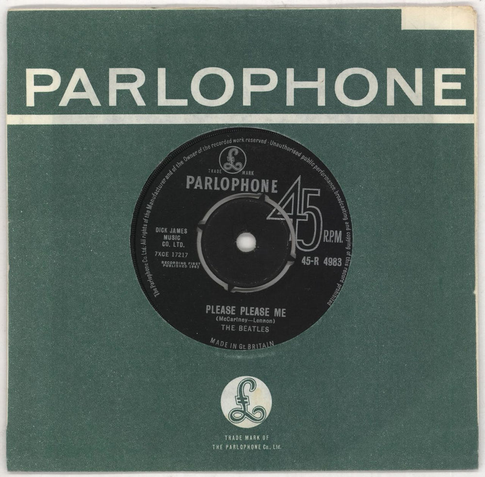 The Beatles Please Please Me - 2nd - VG UK 7" vinyl single (7 inch record / 45) 45-R4983