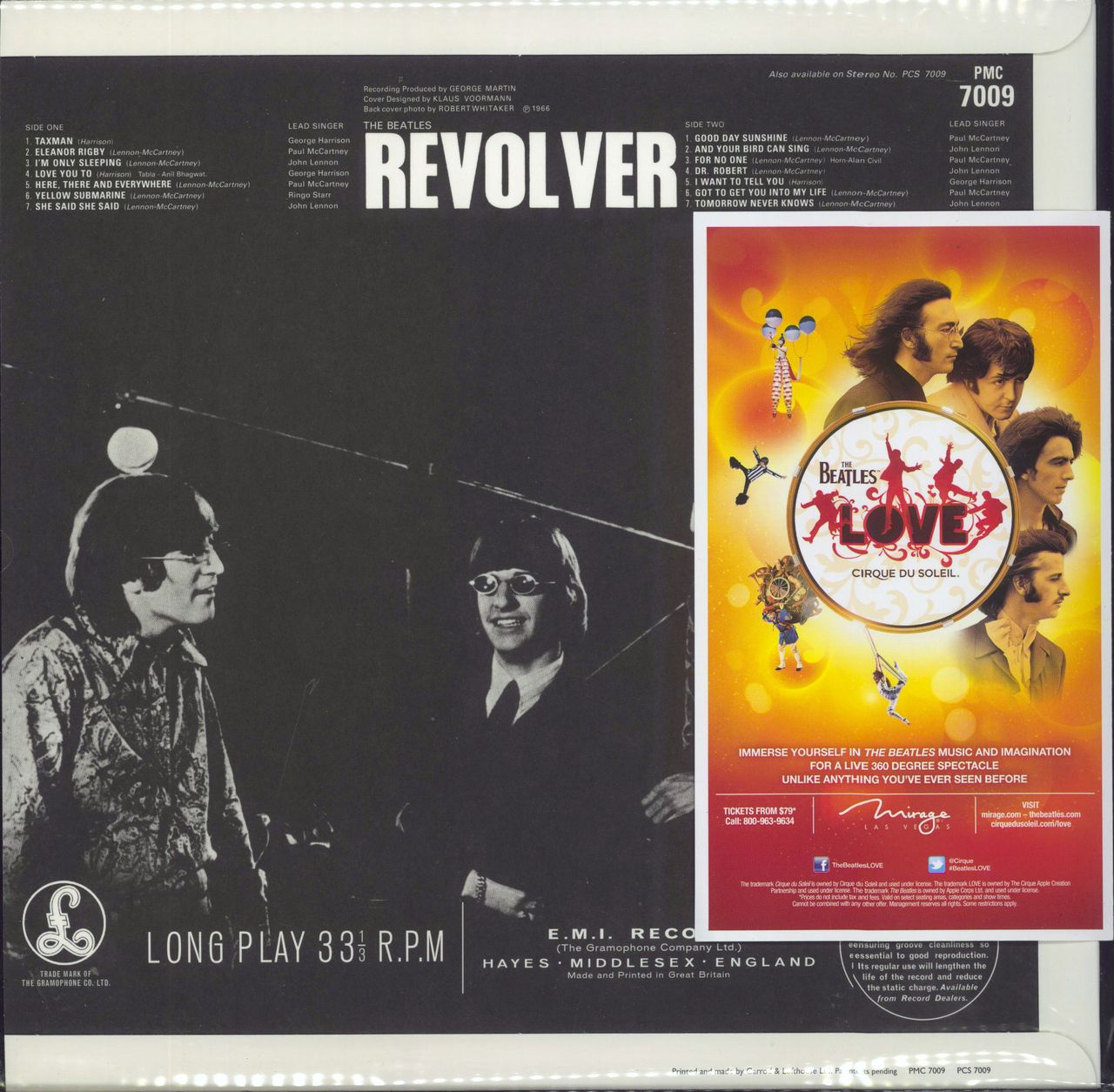 The Beatles Revolver - MONO - 180 Gram UK Vinyl LP