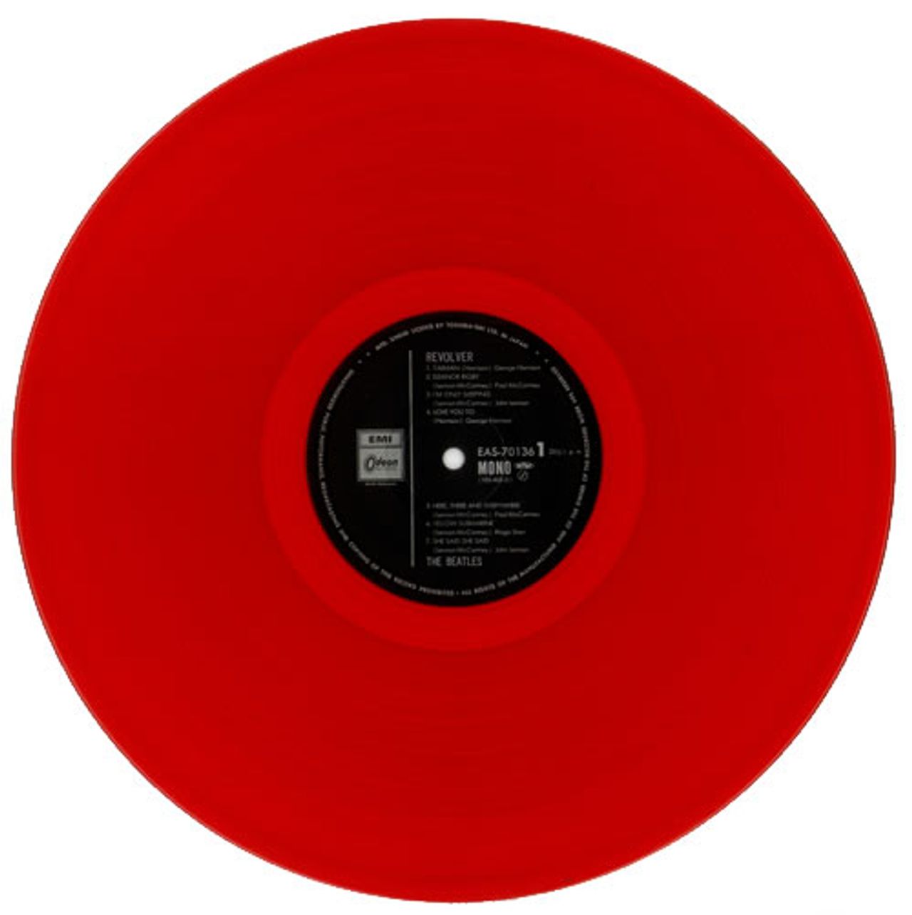 The Beatles Revolver - Red + 86 Obi Japanese Vinyl LP Album Record EAS-70136 EMI Odeon 1986
