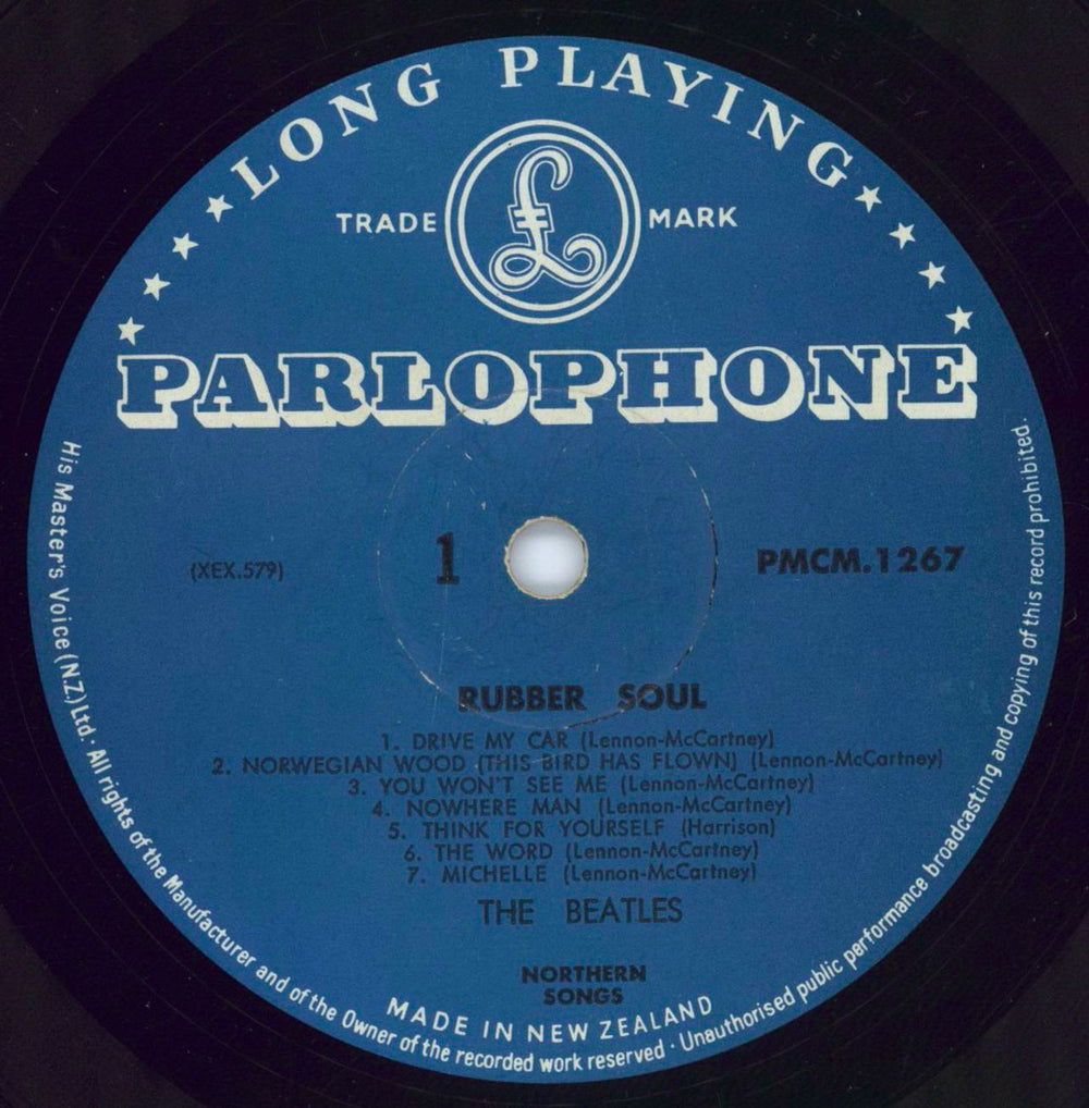 The Beatles Rubber Soul New Zealand vinyl LP album (LP record) BTLLPRU776460
