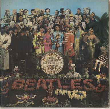 The Beatles Sgt. Pepper's - 1st UK vinyl LP album (LP record) PMC7027