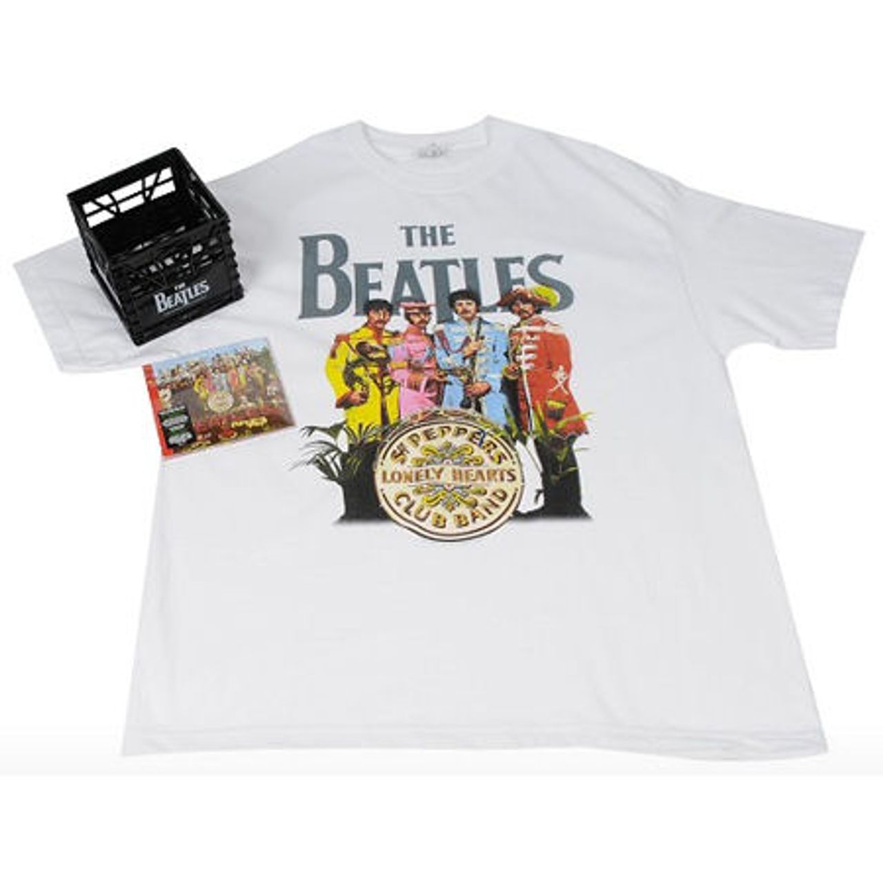 The Beatles Sgt. T-Shirt] Pepper\'s Band Cana Club Lonely — Hearts [White