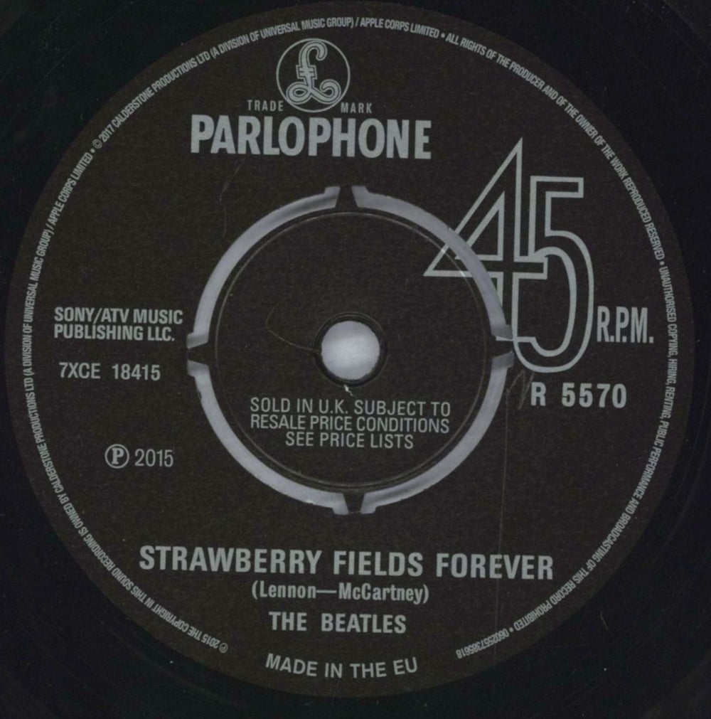 The Beatles Strawberry Fields Forever/Penny Lane - RSD17 UK 7" vinyl single (7 inch record / 45) BTL07ST823320