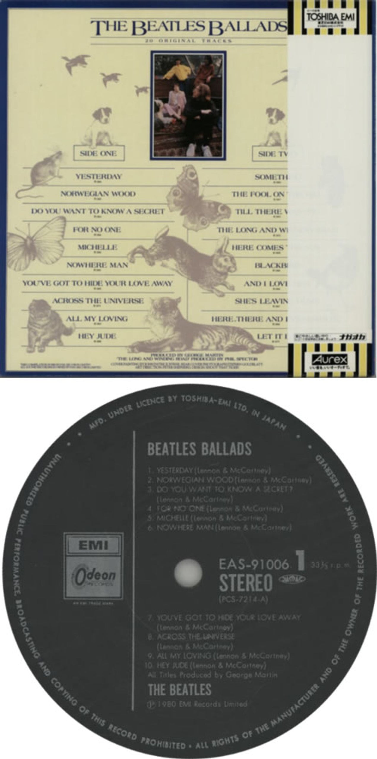 The Beatles The Beatles Ballads + Obi Japanese Vinyl LP — RareVinyl.com