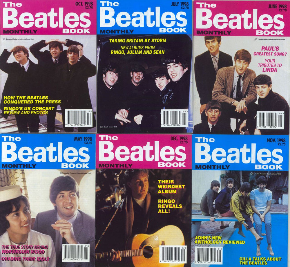 The Beatles The Beatles Book - 1998 - 12 Issues UK magazine