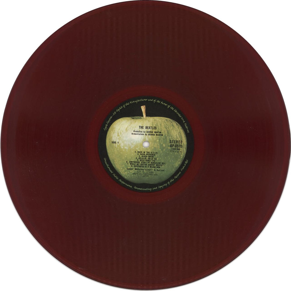 The Beatles The Beatles [White Album] - Red Vinyl - Complete Japanese 2-LP vinyl record set (Double LP Album) BTL2LTH721437