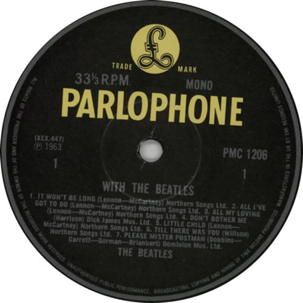 The Beatles With The Beatles - 80s UK Vinyl LP — RareVinyl.com